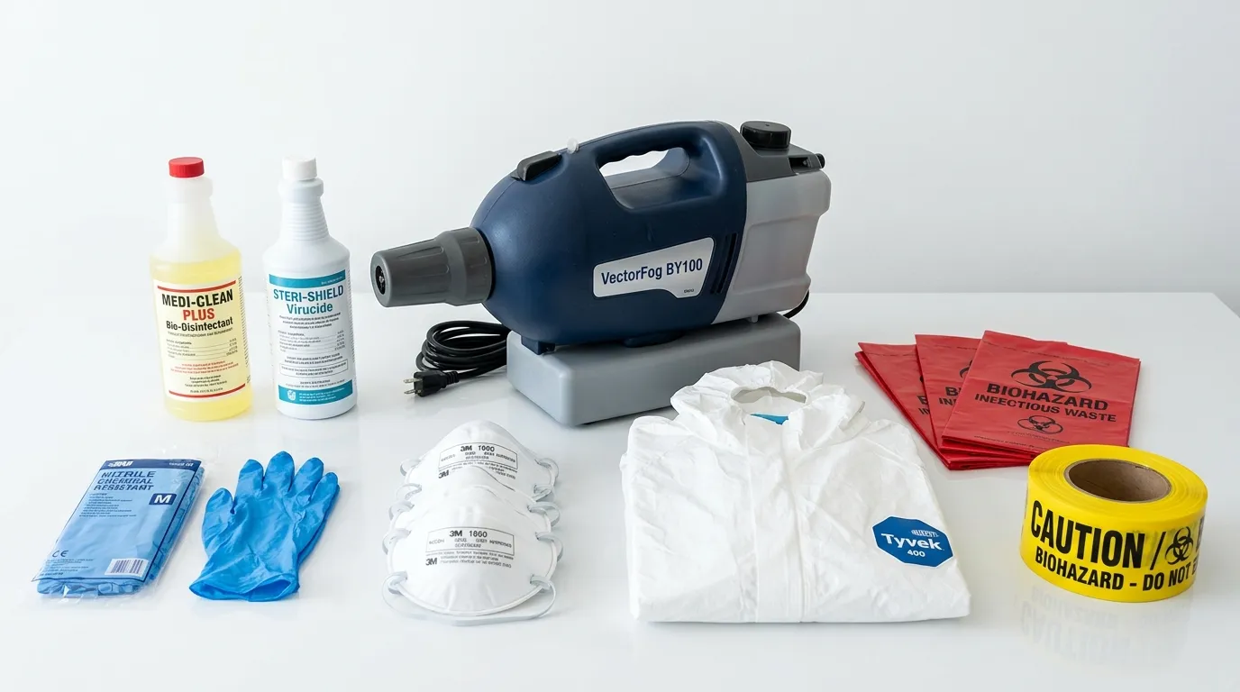 Professional biohazard remediation crew working in Waldwick